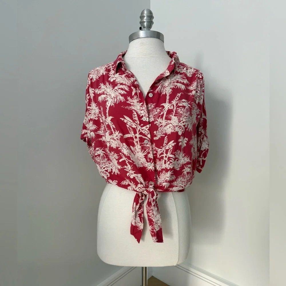 AMERICAN EAGLE OUTFITTERS  Hawiaan Shirt - Picture 10 of 16